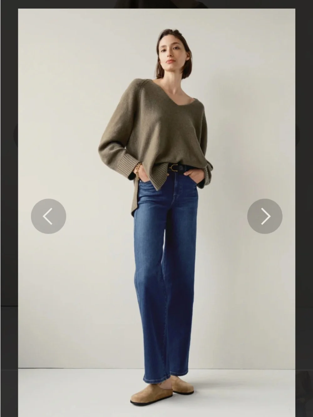 AYR The Dynamo 25 S in Sayonara (Classic High-Rise Wide-Leg Jeans in Dark Blue) - Picture 3 of 10